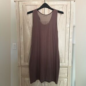 Woolrich Burgundy and Taupe Striped Tank Top
